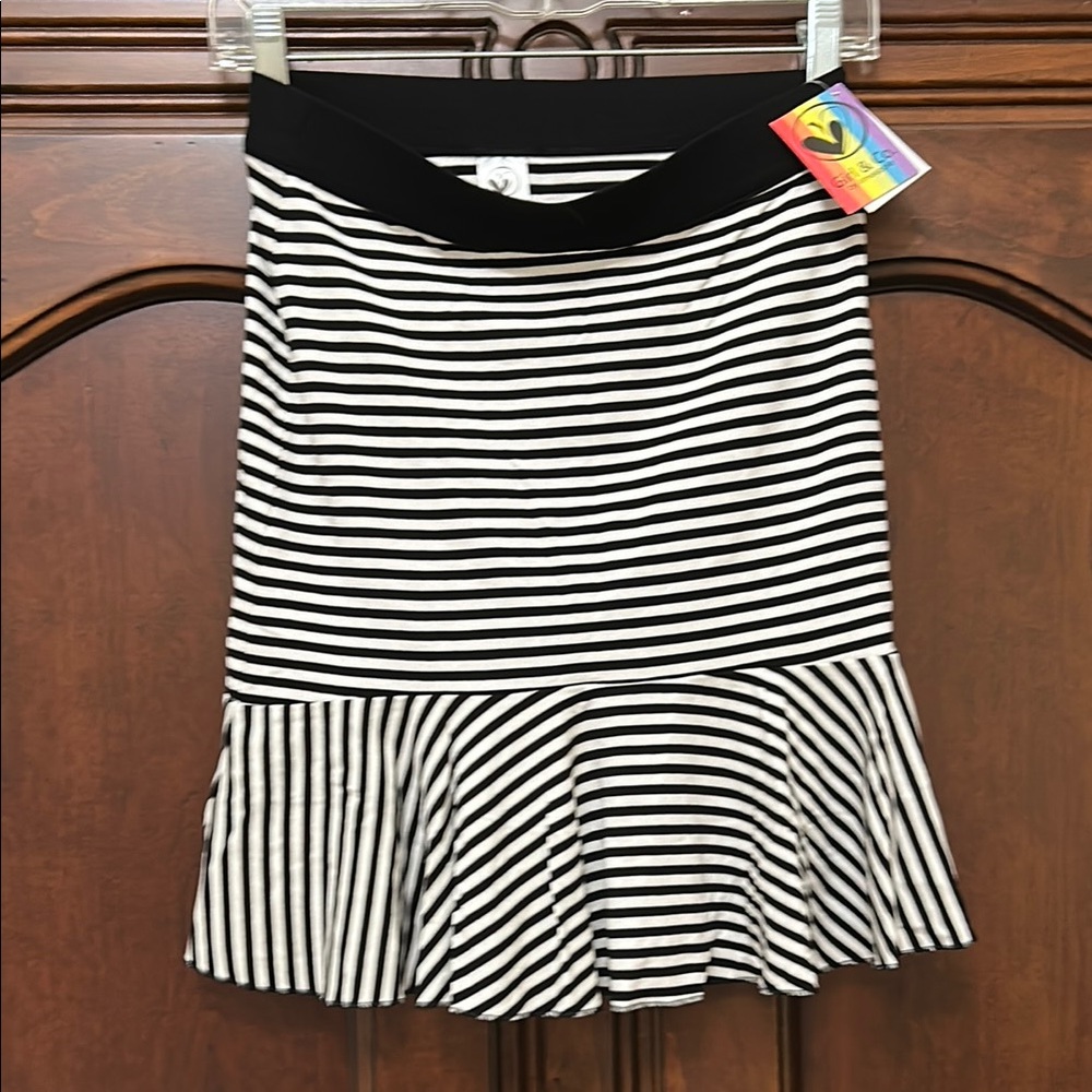 Striped Black and White Skirt